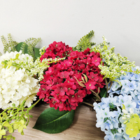 Karangan Bunga Hydrangea Buatan Grosir untuk Dekorasi Pernikahan, Pintu Rumah, dan Karangan Bunga Musim Semi