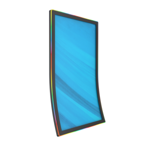 Écran tactile incurvé de 55 pouces personnalisable avec cadre LED, design magnifique, verre mince, moniteurs 4K pour le jeu, facilitant la pratique - Product Image 1