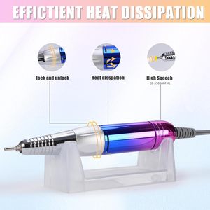 Taladro Eléctrico Profesional Inalámbrico para Uñas, Pulidora de Manicura, Etiqueta Privada Personalizada, Acero Inoxidable, Enchufe Estadounidense, 35000 rpm - Product Image 3