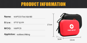 Mini Botiquín de Primeros Auxilios Eva Personalizado con Bolsa con Clip, <span class=keywords><strong>Kit</strong></span> Médico Portátil, Suministros OEM/ODM con Logotipo, Venta al Por Mayor - Product Image 4