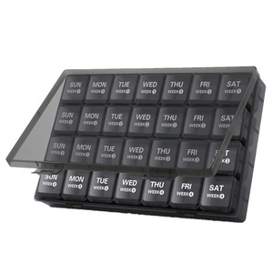 Wholesale Modern 4-Cell 7-Day Portable Medicine <b>Box</b> <b>Large</b>-Capacity 28-Cell Transparent Moisture-Proof Sub-<b>Packing</b> Multi-Cell - Product Image 6