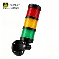 Lampe d'inspection LED portable étanche DC24V, rotative, pliable, à intensité variable, rouge, jaune, verte, voyant d'avertissement pour machine CNC