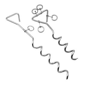 Ancre de fond en acier inoxydable Ancres au sol Ancre de terre Piquet d'attache en spirale pour la protection 8 <span class=keywords><strong>420</strong></span> mm Pet Yacht Boat Hardware - Product Image 2