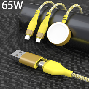 65W USB-C bện nhanh sạc cáp với đầu ra kép & 2-in-3 từ không dây đồng hồ sạc - Product Image 2