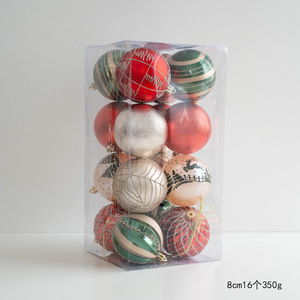 Classic Dreamy Colorful <b>Christmas</b> Ball Irregular Shape Xmas Ball Set Box Xmas <b>Tree</b> Hanging Decor Festive Decor for Family Party - Product Image 1