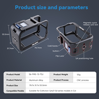 Cage de protection à dégagement rapide en alliage d'aluminium léger TELESIN 54g pour DJI Action 5 Pro 4 3 avec cadre de protection pour sabot froid