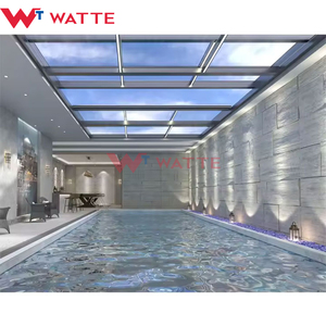 Finestra Scorrevole Elettrica in Vetro dal Design Moderno, Nuova Ventilazione e Illuminazione per Tetto di Piscina - Product Image 6