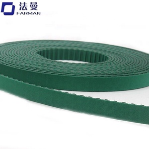 Courroie de transmission électrique <span class=keywords><strong>Somfy</strong></span> en gros pour rail de rideau, courroie de distribution T5 en PU et acier inoxydable avec tissu vert, largeur 10,5 mm/11,5 mm - Product Image 1