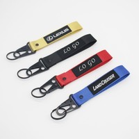 Porte-clés personnalisé avec logo imprimé en typographie, en alliage de zinc durable, thème sportif, avec dragonne en nylon