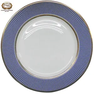Cheap dinnerware set of white porcelain or bone china