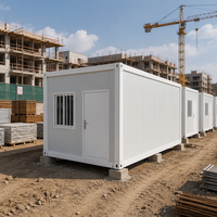 Maison conteneur préfabriquée démontable pour atelier, école, hôtel, installation rapide, idéale pour dortoirs de travailleurs et projets de motels