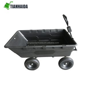 Carretilla de Jardín Multifuncional, Resistente, de Plástico, con 4 Ruedas, Carro de Jardín Utilitario - Product Image 1