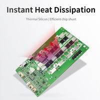 Jiabaida BMS Inteligente con BT Integrado 3S 4S 12V 60A 100A 120A 150A 200A UART con Calefacción y Conexión en Serie