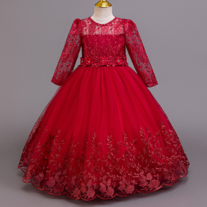 All'ingrosso In-Stock per bambini abito In pizzo a maniche lunghe <span class=keywords><strong>farfalla</strong></span> abito <span class=keywords><strong>da</strong></span> passerella per ragazze regalo di natale - Product Image 3