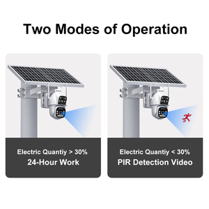 JideTech 4G EU PIR PTZ 2MP Cámara de vigilancia inalámbrica con panel solar para exteriores Compatible con detección humana Audio bidireccional Visión nocturna - Product Image 4
