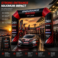 Ensemble gonflable de sport automobile entièrement personnalisé CATC |   Marquage haute visibilité pour les pistes de course |   Étanche, certifié CE, installation rapide