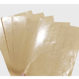 15g PE Coated Kraft <b>Paper</b> Sheet Greaseproof 325GSM waterproof Craft <b>Paper</b> Brown / White color - Product Image 1