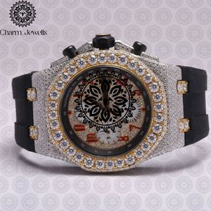 Charm Jewels Luxury Men's Stainless Steel Watch 40mm Dial Analog Mechanical Movement <b>Chronograph</b> 10 Bar Water Resistant Auto Dia - Product Image 6