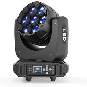 U`King High Quality 7*40W Rgbw 4In1 Led Zoom Beam Wash Moving Head Light For Dj Disco Event Bee eye Stage Lights