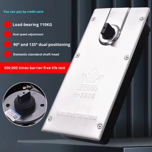 Véritable ressort <span class=keywords><strong>de</strong></span> sol allemand Crown 220B en fonte, type universel, pour <span class=keywords><strong>porte</strong></span> vitrée sans cadre, capacité 105 kg, avec vis <span class=keywords><strong>de</strong></span> réglage amortissante, garantie 5 ans - Product Image 5