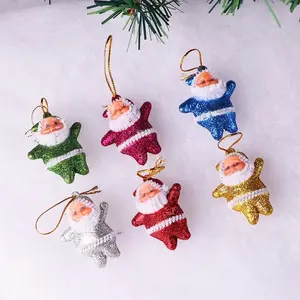Kerst Opknoping Ornament Mini Santa Claus Pop Hanger Opknoping Ornamenten Voor Diy Handgemaakte Kerstaccessoires