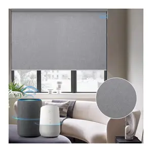 Custom Electric Bluetooth Smart Roller Blinds Window Blackout Zigbee Amazon Motorized Automatic Roller Blinds Shades For Hotels