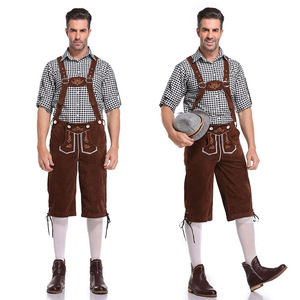 <span class=keywords><strong>Costume</strong></span> d'Halloween Chemise à carreaux tricolore <span class=keywords><strong>Costume</strong></span> <span class=keywords><strong>Oktoberfest</strong></span> pour <span class=keywords><strong>homme</strong></span> - Product Image 4