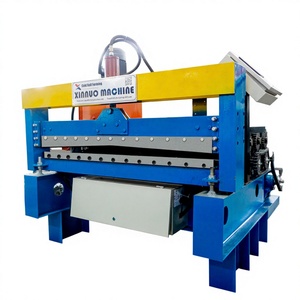 Machine de formage de tuiles en acier coloré PPGI avec contrôle PLC et fonction de coupe à longueur motorisée - Product Image 1