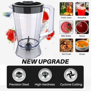 350W-1000W <span class=keywords><strong>Licuadora</strong></span> <span class=keywords><strong>de</strong></span> plástico irrompible Jar Mezclador <span class=keywords><strong>de</strong></span> alimentos Repuestos <span class=keywords><strong>de</strong></span> repuesto para ajuste <span class=keywords><strong>universal</strong></span> La mayoría <span class=keywords><strong>de</strong></span> las licuadoras - Product Image 4