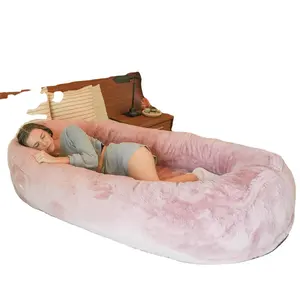 The Original Human Dog Bed Comfortable Plush Large Bean Bag With Memory Foam Is Machine Human Dog Bed For Adults And Dogs.