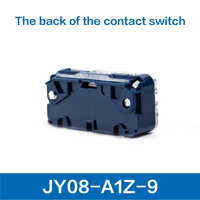 Interrupteur de contact de serrure principale de porte d'ascenseur en acier moderne JANETEC JY08-A1Z-9 avec trous de contact pour applications hospitalières et d'entrepôts