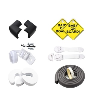 Prueba de bebés kit incluyendo salida tapones protectores de esquina de muebles de correa de dedo pizca coche de guardia de firmar y cerraduras de gabinete personalizar - Product Image 1