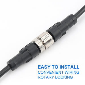 Conector de Aviación M12 Personalizado de Fábrica, 2-12 Pines - 1M 3M 5M 8M 10M, Cable Recto/Curvo Blindado de <span class=keywords><strong>PUR</strong></span>/PVC, Macho/Hembra, Impermeable - Product Image 4