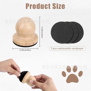 Cross-border wooden pet dog scratching mat, wooden dog paw bone shaped dog <b>nail</b> <b>file</b>, dog scratching board grinding board - Product Image 4