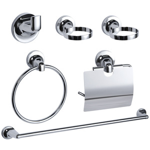 Walter Chrome Towel Rack Wall Mounted 60 Cm Linear Bath Hardware Set Easy Cleaning - Product Image 5
