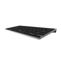 Clavier sans fil rechargeable AIKUN pour bureau et domicile - Interrupteur à ciseaux - Design ultra fin - Triple solution BT5.0 + 3.0 + 2.4G