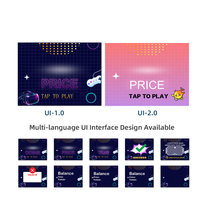 Machine de jeu d'arcade à monnayeur pour divertissement intérieur, avec gestion pratique des lieux et capacités d'analyse