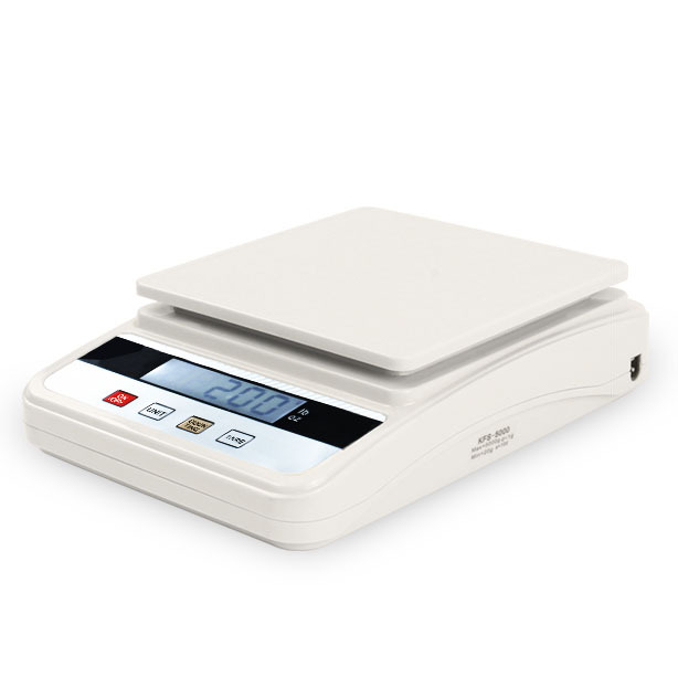 High Accuracy Digital Bench Kitchen Food Scale 10kg Capacity 0.1g Division LCD Display Plastic Body OEM Battery Powered