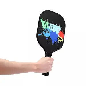 מותאם אישית לוגו pickleball ההנעה כיסוי 400mm * 200mm pickleball ההנעה פחמן סיבי מצולעים core PP גומייה pickleball ההנעה