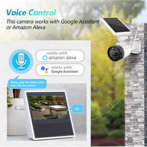 KERUI กล้องแบตเตอรี่ไร้สายพลังแสงอาทิตย์1080P 2MP,กล้อง IP รักษาความปลอดภัยกลางแจ้ง Wi-Fi กล้อง CCTV กันน้ำ Alexa Cloud IP66 - Product Image 4