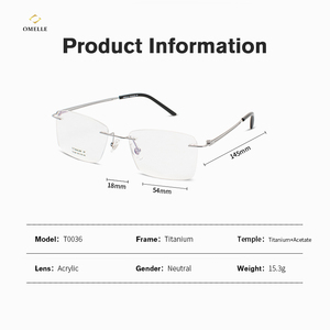 <span class=keywords><strong>2025</strong></span> Hợp Thời Trang Sang Trọng Hình Chữ Nhật Không Khung Kính Quang Học Kính Kính Của Nhà Sản Xuất Thời Trang Phong Cách Mô Hình Máy Tính Thiết Kế Rắn - Product Image 5