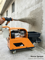 Pulvérisateur de plâtre portable à performance stable pour le revêtement des murs extérieurs et les travaux de plâtrage des murs intérieurs