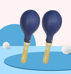 Wholesale Kid Wood Maracas Shaker Hand Rattle Percussion <b>Musical</b> <b>Instrument</b> Educational Toy for Grasp Sight Listen Training Toy - Product Image 6