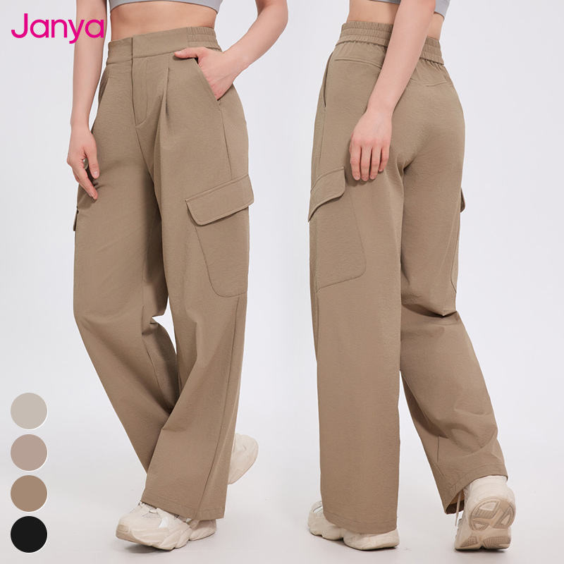 Best Selling Womens Cargo Pants High Waist Loose Fit Style