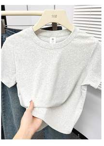 2025 été nouveau haute qualité décontracté t-shirt Sexy à manches courtes manches mode tendance solide femmes vêtements Y2k hauts - Product Image 5