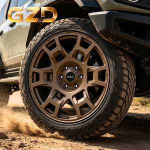 Ruedas para Automóviles de Pasajeros GZD a <span class=keywords><strong>Precio</strong></span> Económico, Ruedas Forjadas Personalizadas de 16-24 Pulgadas 8*165.1 para <span class=keywords><strong>Jeep</strong></span> Wrangler Ford <span class=keywords><strong>Bronco</strong></span>, Ruedas Todoterreno - Product Image 3