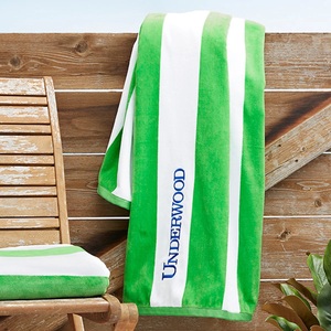 Embroidered Cabana Stripe <strong>Beach</strong> <strong>Towel</strong> Classic Striped <strong>Towel</strong> for Him for <strong>Her</strong> Summer Poolside Fancy <strong>His</strong> <strong>Hers</strong> Summer Swimming - Product Image 4