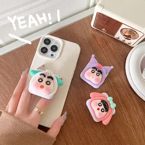 Mobile Phone Holder With Cute Design Cartoon Phonder Holder Custom Phone Grip Popping Socket With Logo Custom Phone Grip