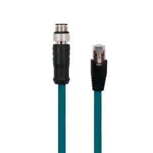 M12 8-<span class=keywords><strong>pin</strong></span> nam kết nối công nghiệp Ethernet RJ45 Cat6 cáp với tầm nhìn máy - Product Image 5