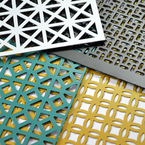 Malla decorativa de acero inoxidable de aluminio hoja de metal perforada en forma de estrella para pantalla - Product Image 3